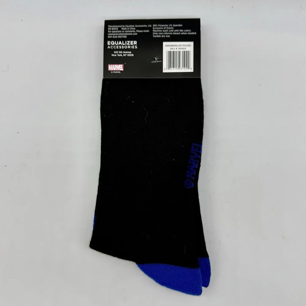 Marvel‎ Black Panther Crew Adult Socks Size 9-13